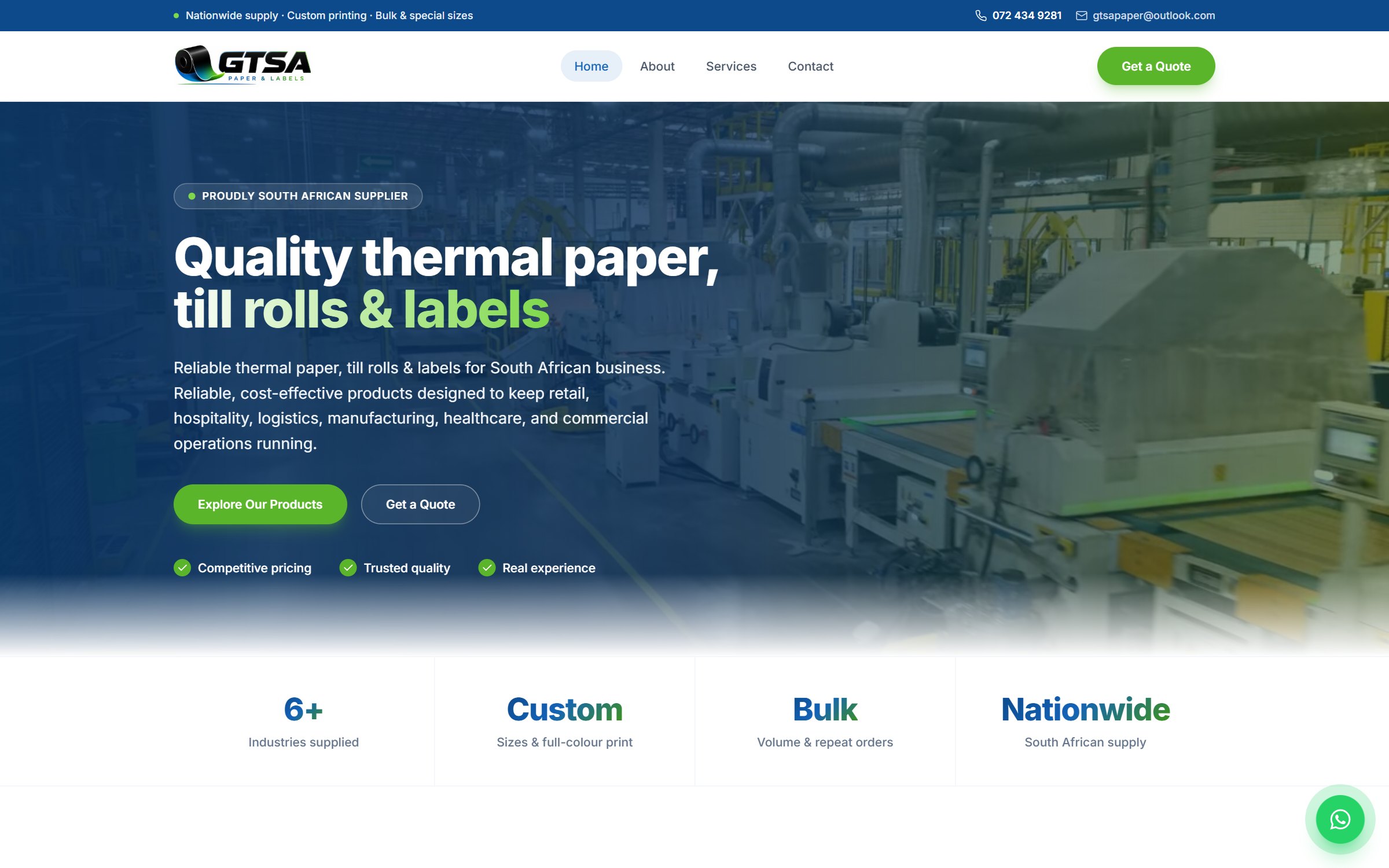 GTSA Paper & Labels